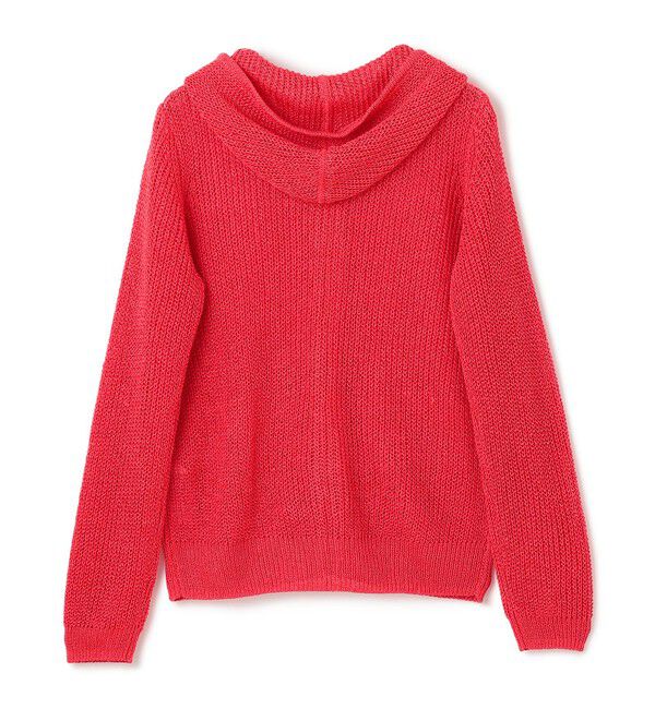 BEIGE,「OPTICAL / ペーパーヤーンフーディージップニット」|パーカー|