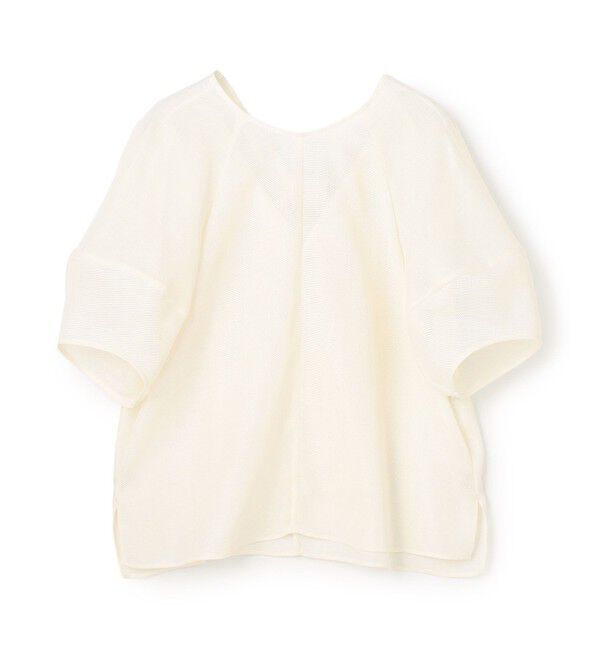 BEIGE,「LIATRIS / バックリボン ハーフスリーブブラウス」|シャツ・ブラウス|