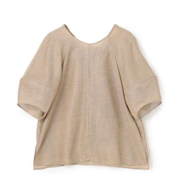 BEIGE,「LIATRIS / バックリボン ハーフスリーブブラウス」|シャツ・ブラウス|