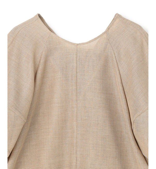 BEIGE,「LIATRIS / バックリボン ハーフスリーブブラウス」|シャツ・ブラウス|