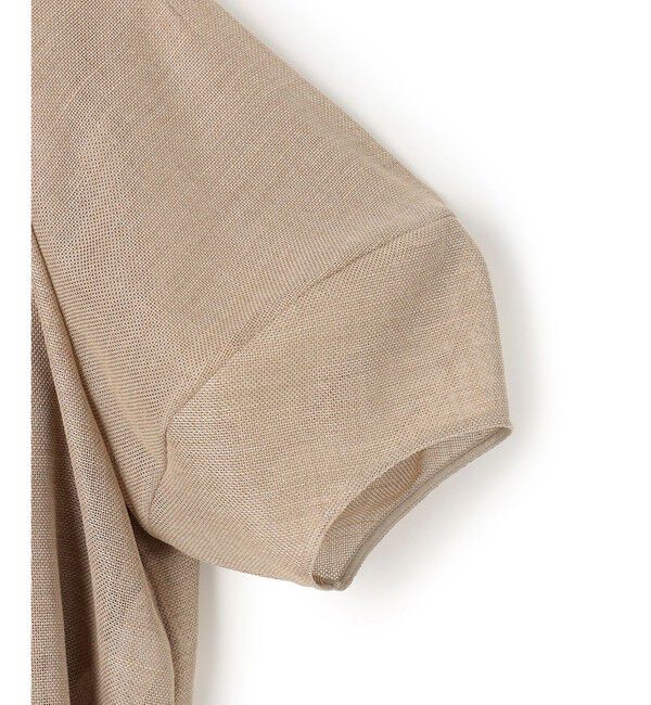 BEIGE,「LIATRIS / バックリボン ハーフスリーブブラウス」|シャツ・ブラウス|