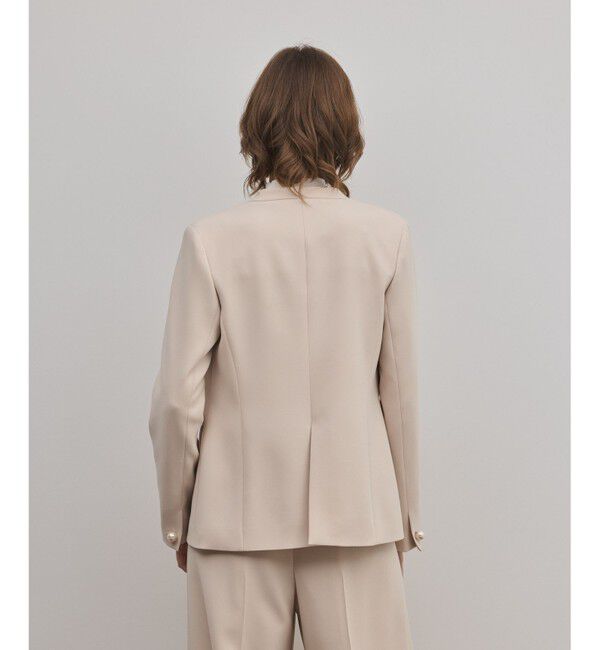 GRACE CONTINENTAL「トリアセノーカラージャケット」|ノーカラージャケット|