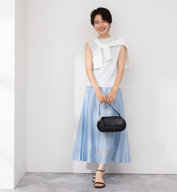 NOLLEY'S sophi「《セットアップ対応》シアーローンフレアスカート」|フレア|