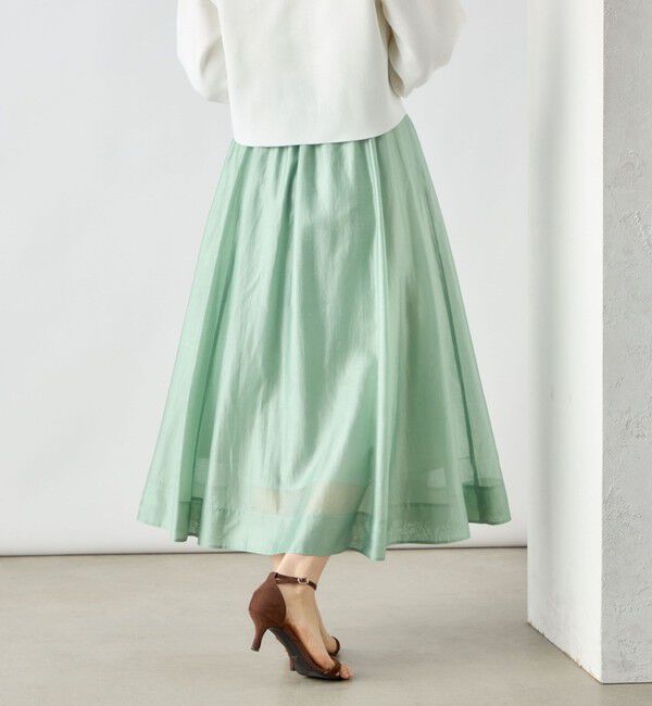 NOLLEY'S sophi「《セットアップ対応》シアーローンフレアスカート」|フレア|