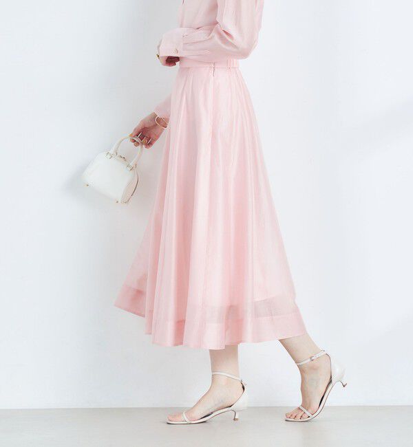 NOLLEY'S sophi「《セットアップ対応》シアーローンフレアスカート」|フレア|