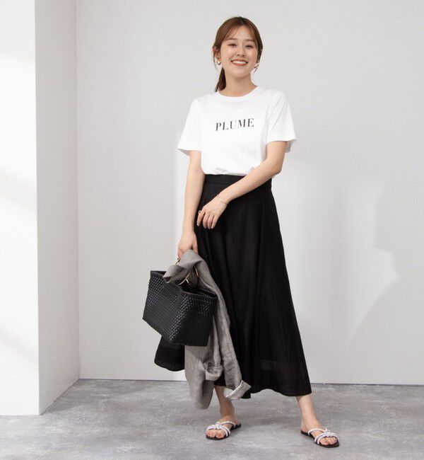 NOLLEY'S sophi「《セットアップ対応》シアーローンフレアスカート」|フレア|