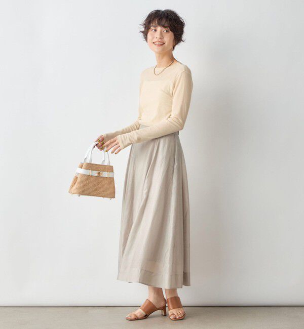 NOLLEY'S sophi「《セットアップ対応》シアーローンフレアスカート」|フレア|