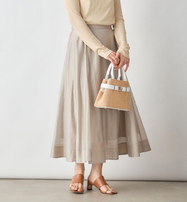 NOLLEY'S sophi「《セットアップ対応》シアーローンフレアスカート」|フレア|