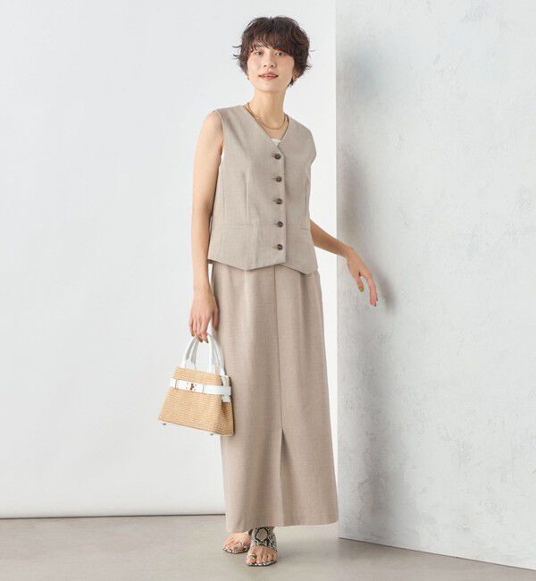 NOLLEY'S sophi「《セットアップ対応》ウォッシャブル麻調合繊ロングスカート」|スカート|