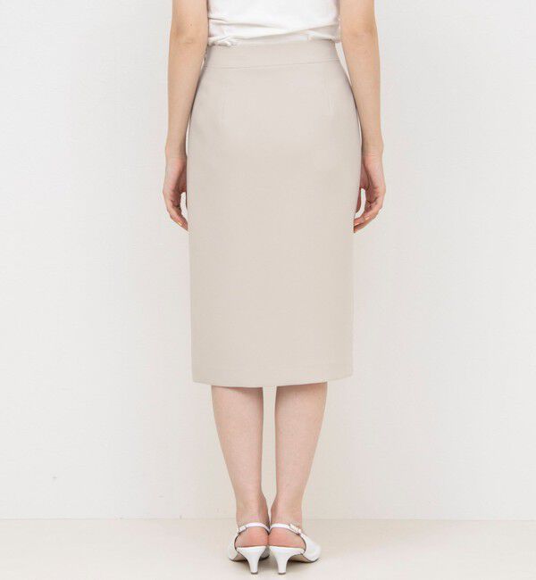 NOLLEY'S sophi「《セットアップ対応》撥水ダブルクロスサイドスリットスカート」|タイト|