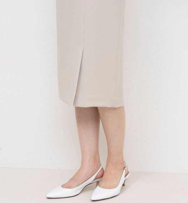 NOLLEY'S sophi「《セットアップ対応》撥水ダブルクロスサイドスリットスカート」|タイト|