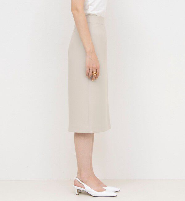 NOLLEY'S sophi「《セットアップ対応》撥水ダブルクロスサイドスリットスカート」|タイト|