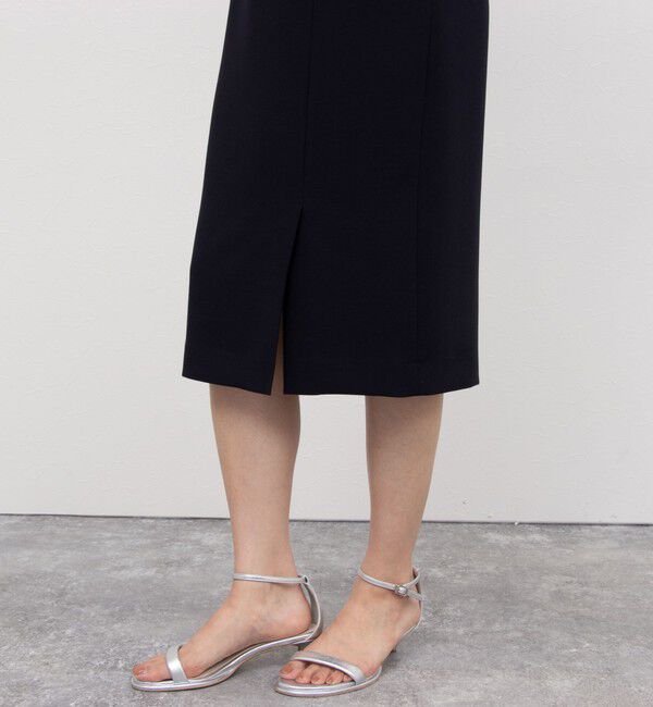 NOLLEY'S sophi「《セットアップ対応》ウォッシャブル撥水ダブルクロスサイドスリットスカート」|タイト|