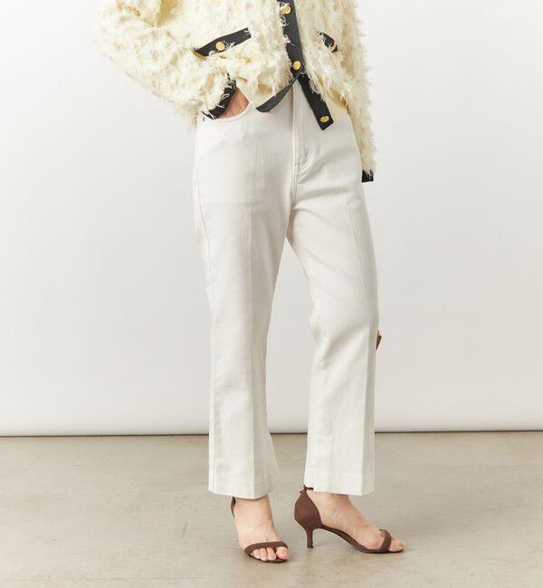 Rie Miller「【RM denim】スリットクロップドハイウエストデニム」|デニム|