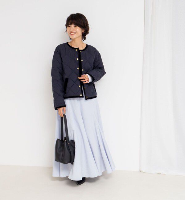 NOLLEY'S「【追加】【WEB＆一部店舗限定色あり】ウォッシャブルヴィンテージタフタマチ入りマキシスカート」|スカート|