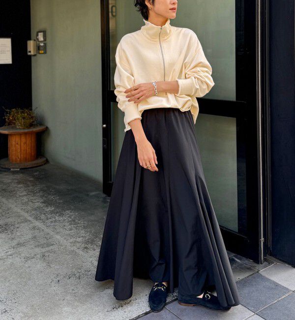 NOLLEY'S「【追加】【WEB＆一部店舗限定色あり】ウォッシャブルヴィンテージタフタマチ入りマキシスカート」|スカート|