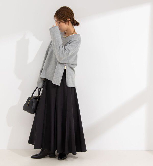 NOLLEY'S「【追加】【WEB＆一部店舗限定色あり】ウォッシャブルヴィンテージタフタマチ入りマキシスカート」|スカート|