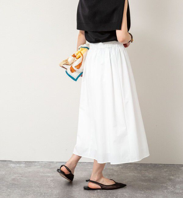 NOLLEY'S「ウォッシャブルライトウェザータック&ギャザースカート」|スカート|