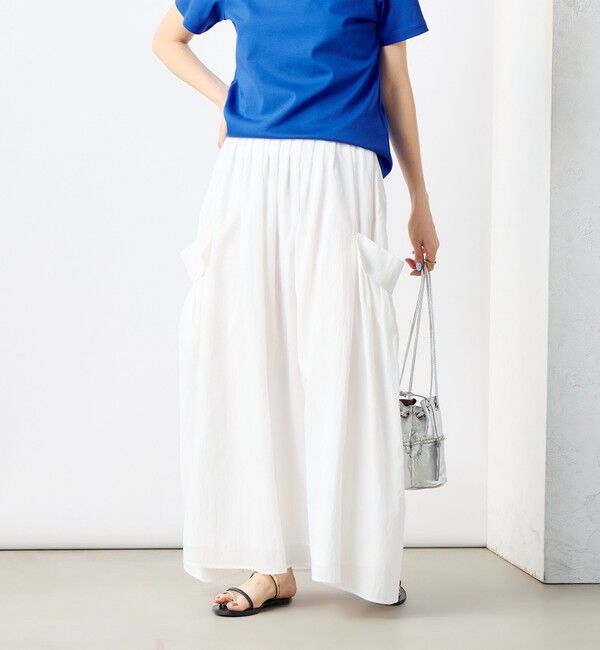 NOLLEY'S「《セットアップ対応》リンクルタイプライターポケ付きスカート」|スカート|