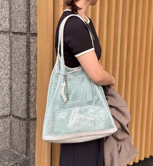 NOLLEY'S「メッシュトート（ポーチ・チャーム付）」|ショルダー・メッセンジャー|