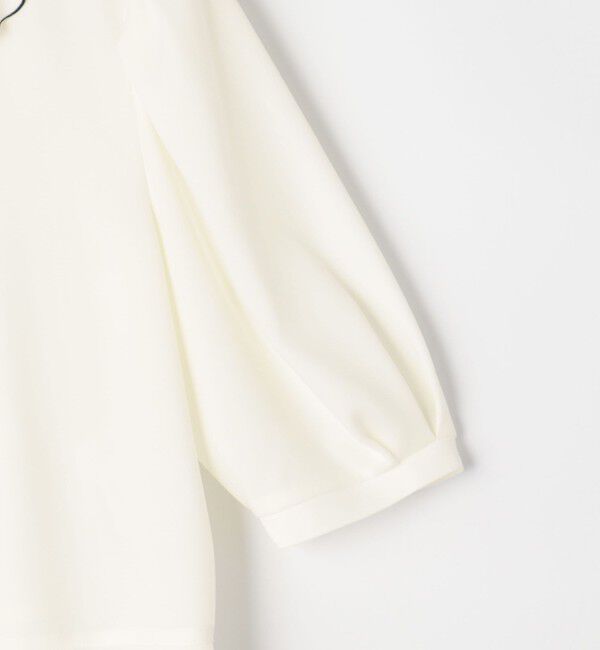 NOLLEY'S「ストレッチジョーゼット配色フリルブラウス」|シャツ・ブラウス|