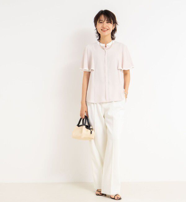 NOLLEY'S sophi「バックサテンフレアスリーブブラウス」|シャツ・ブラウス|