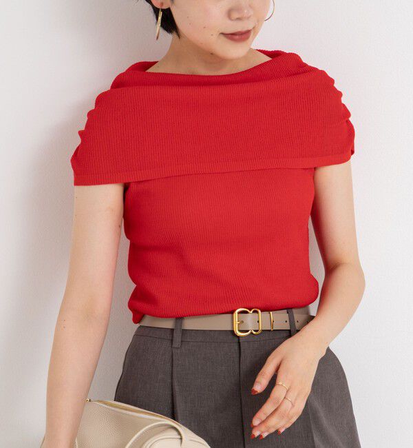 NOLLEY'S sophi「◇【WEB限定カラーあり】《手洗い可能》シアーオフショルプルオーバーニット」|ニット・セーター|