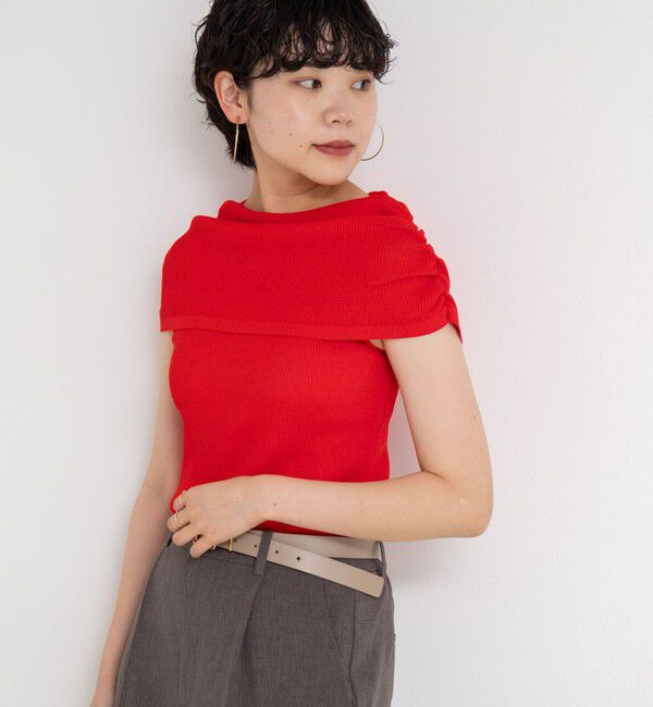 NOLLEY'S sophi「◇【WEB限定カラーあり】《手洗い可能》シアーオフショルプルオーバーニット」|ニット・セーター|