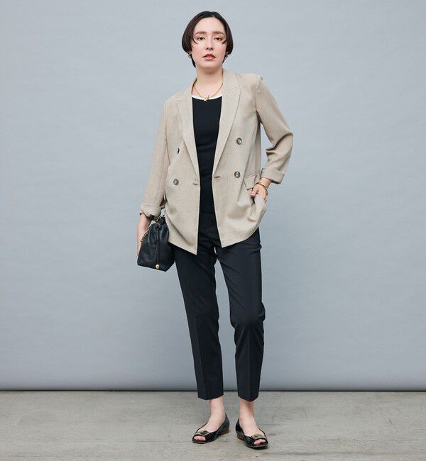 NOLLEY'S sophi「ウォッシャブルボイルシアーダブルジャケット」|テーラードジャケット|