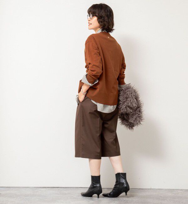 Rie Miller「《手洗い可能》《セットアップ対応》BIGシルエットVネックカーディガン」|カーディガン|