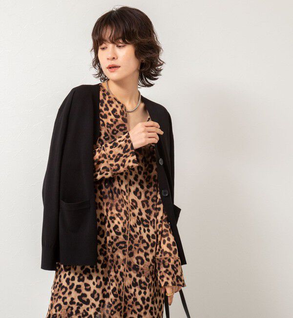 Rie Miller「《手洗い可能》《セットアップ対応》BIGシルエットVネックカーディガン」|カーディガン|