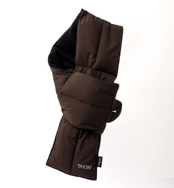 NOLLEY'S goodman「【TAION / タイオン】WORK DOWN SCARF 17」|マフラー|ダークブラウン