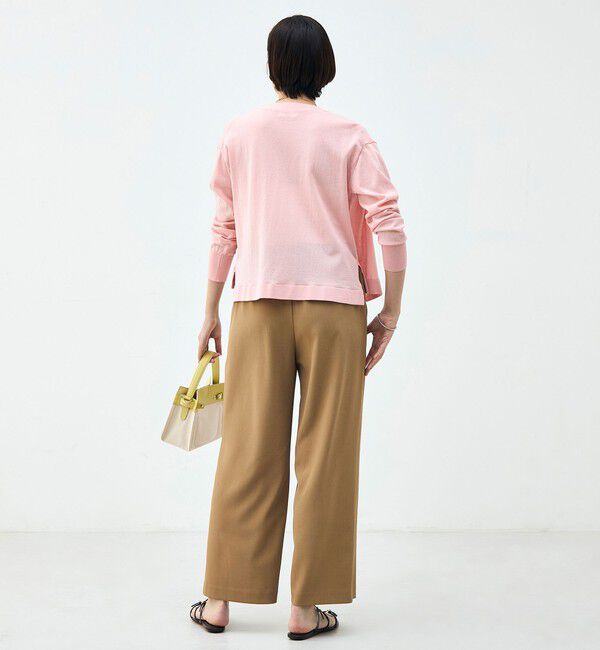 NOLLEY'S「《セットアップ対応》ウォッシャブルイージーツイルセミワイドパンツ」|その他|