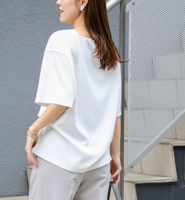 NOLLEY'S「《セットアップ対応》ウォッシャブルイージーツイルTブラウス」|シャツ・ブラウス|