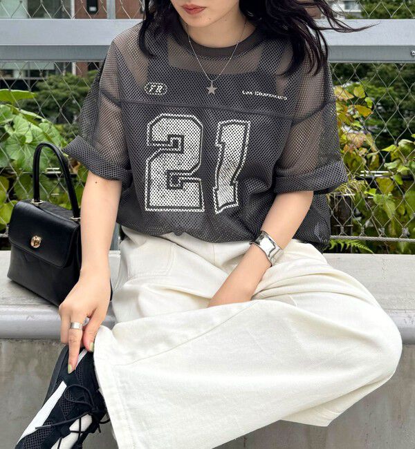 fredy emue「メッシュゲーミングTシャツ」|Tシャツ・カットソー|チャコールグレー