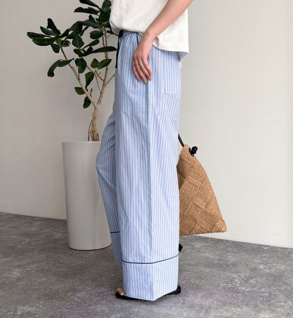 fredy emue「ストライプパジャマパンツ」|チノ|
