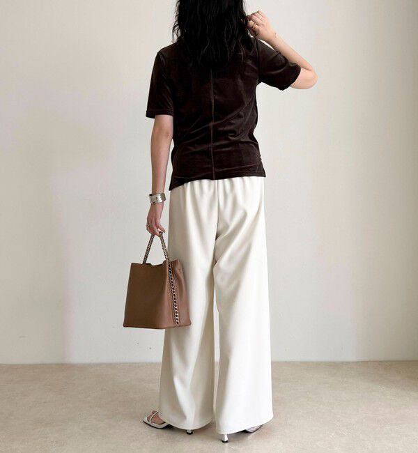 fredy emue「ベロア半袖Tシャツ」|Tシャツ・カットソー|