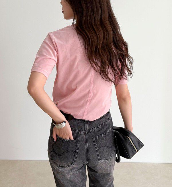 fredy emue「ベロア半袖Tシャツ」|Tシャツ・カットソー|