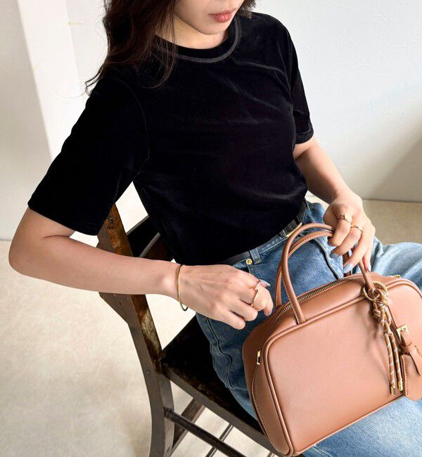 fredy emue「ベロア半袖Tシャツ」|Tシャツ・カットソー|