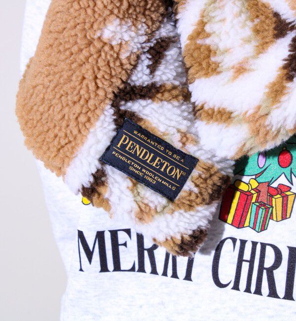 GLOSTER「【PENDLETON】別注 HARDING 差し込みボアマフラー」|マフラー|