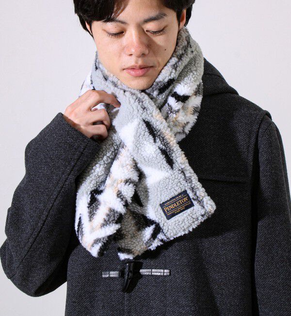 GLOSTER「【PENDLETON】別注 HARDING 差し込みボアマフラー」|マフラー|