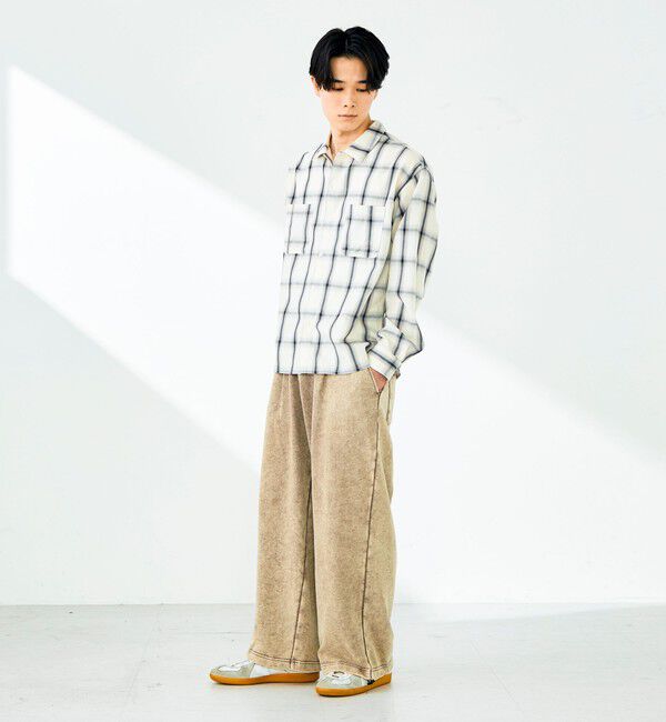GLOSTER「【奥行きのある色合い】オンブレチェック ロングスリーブシャツ」|シャツ・ブラウス|