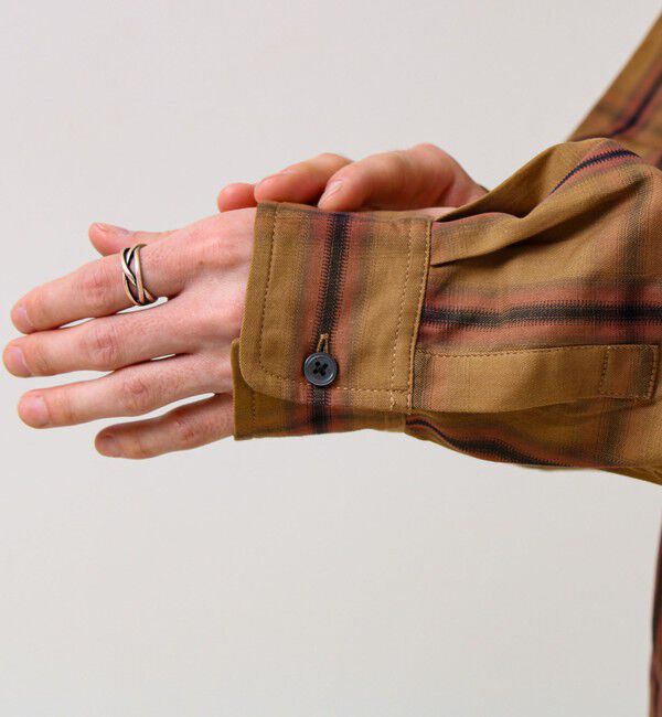 GLOSTER「【奥行きのある色合い】オンブレチェック ロングスリーブシャツ」|シャツ・ブラウス|