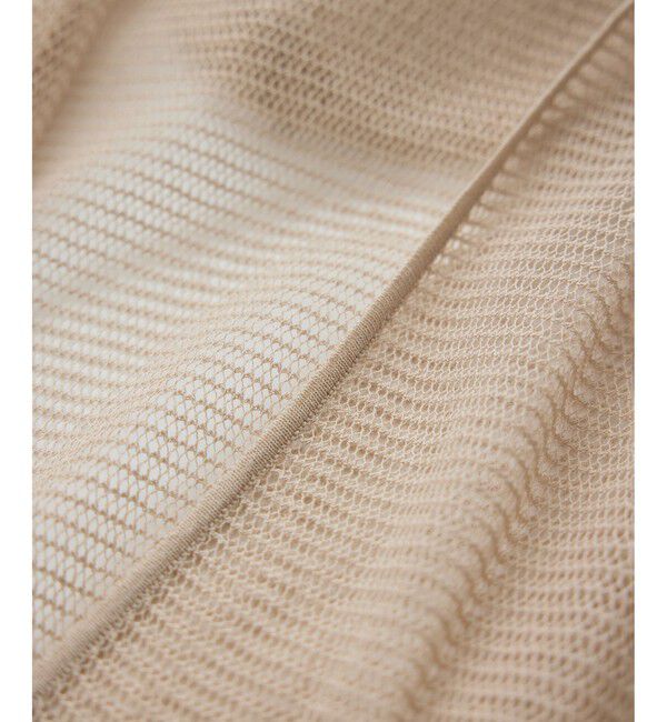 SALON adam et rope'「コットンリネンメッシュフードボレロ」|カーディガン|