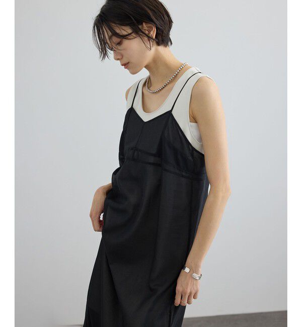 SALON adam et rope'「コットンボイルシアーキャミワンピース」|ワンピース|