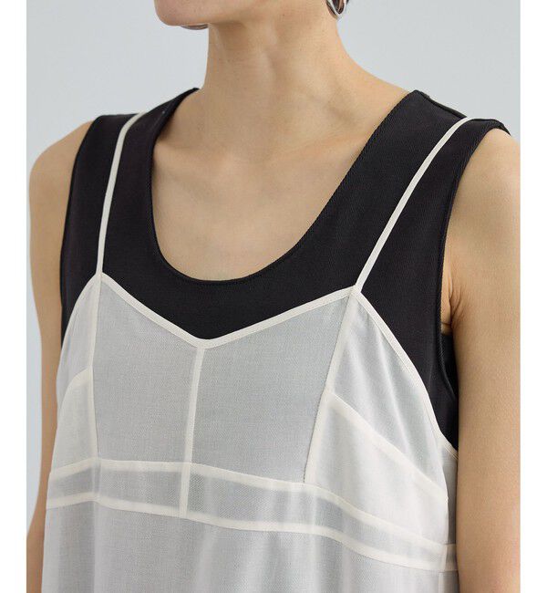 SALON adam et rope'「コットンボイルシアーキャミワンピース」|ワンピース|