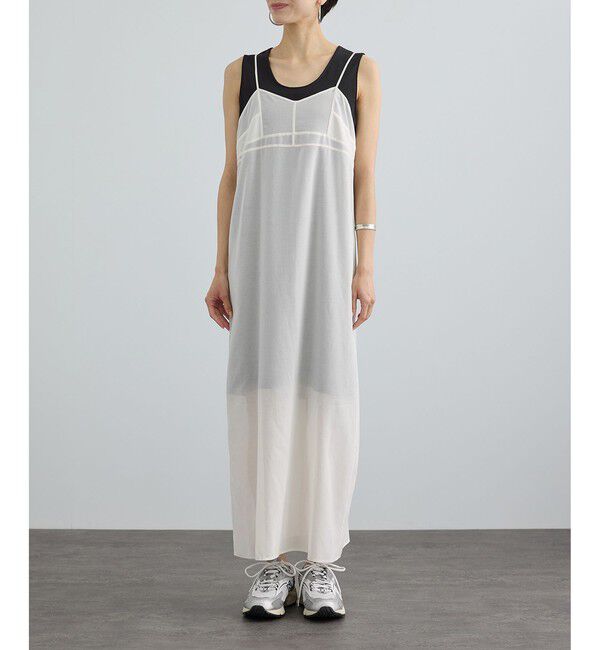 SALON adam et rope'「コットンボイルシアーキャミワンピース」|ワンピース|