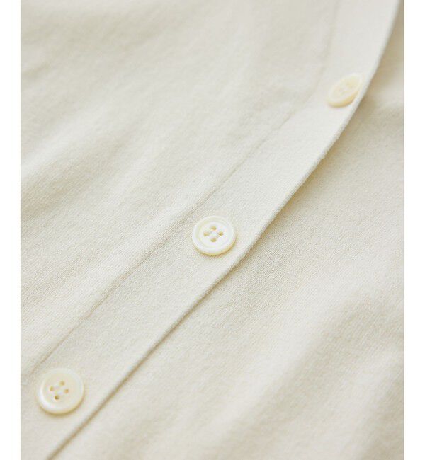 SALON adam et rope'「LOTUS ハーフスリーブVネックカーディガン / アンサンブル対応」|カーディガン|