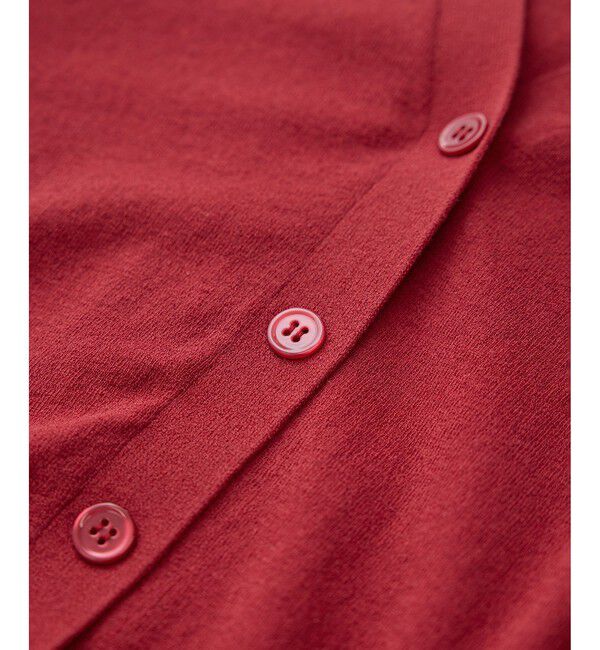 SALON adam et rope'「LOTUS ハーフスリーブVネックカーディガン / アンサンブル対応」|カーディガン|