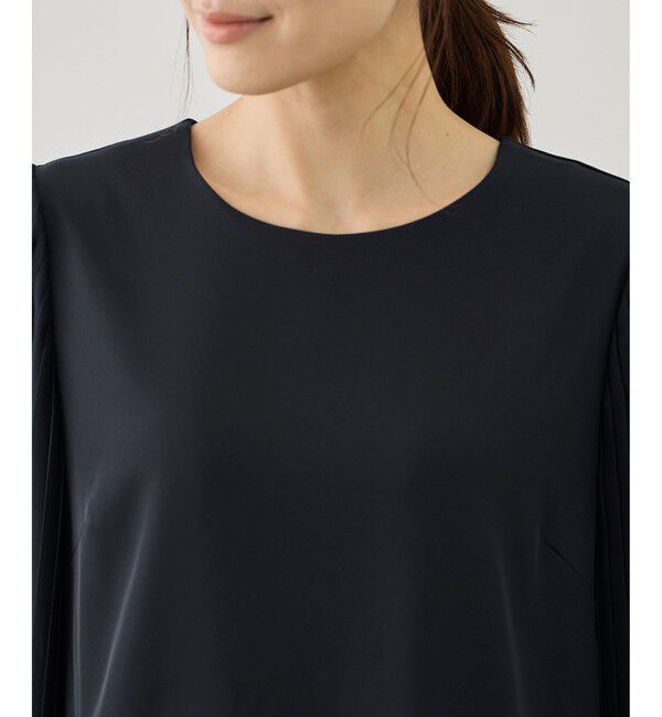 Rope&rsquo;Picnic「袖プリーツフレアブラウス」|シャツ・ブラウス|